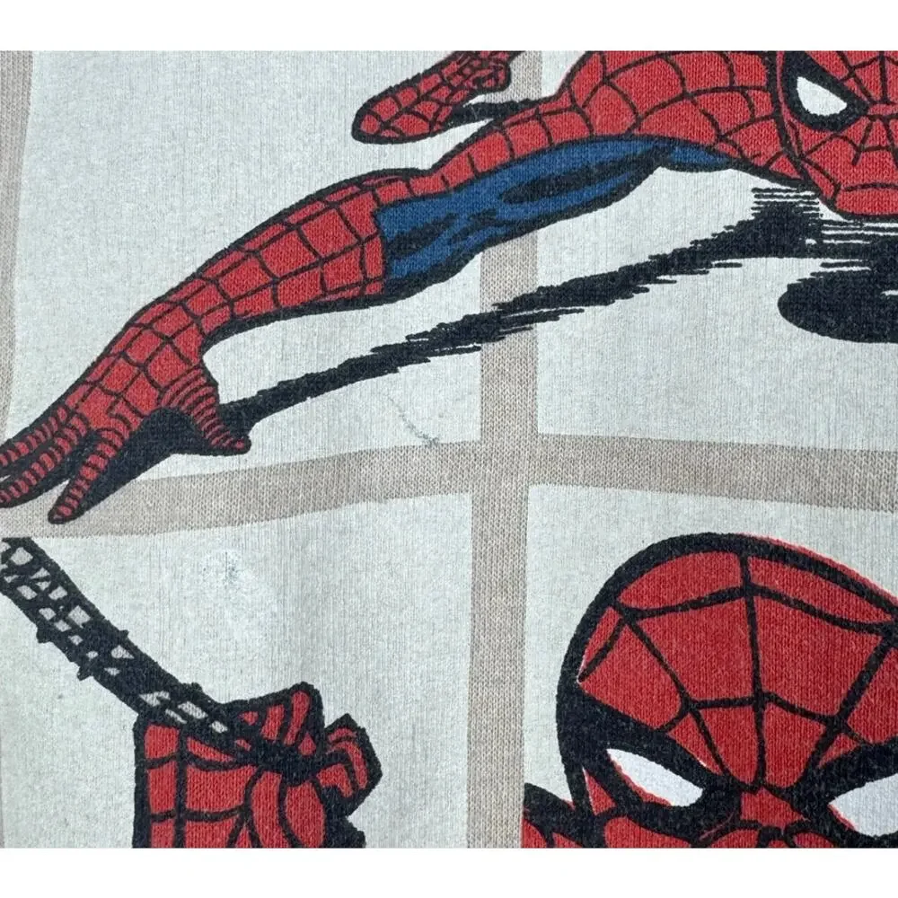Marvel Spider-Man Hoodie Size 7 Pullover Gray Hoodie